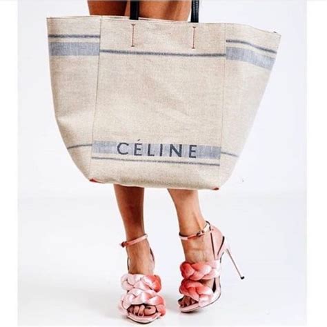 celine large cabas phantom bag in blue canvas|LARGE CABAS PHANTOM IN CÉLINE CANVAS.